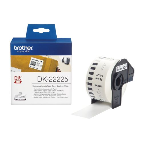 BROTHER Rolo de Papel Continuo Branco de 38mm x 30,48m , Brother , BRODK22225 , 4977766667548